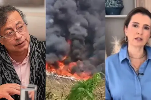 Respuesta de Petro a Paloma Valencia tras siniestro aéreo