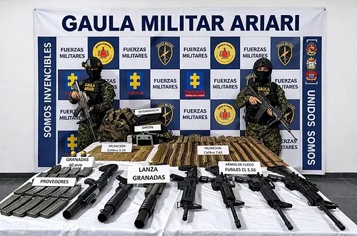 Ejército ubicó depósito ilegal de armamento en el Meta