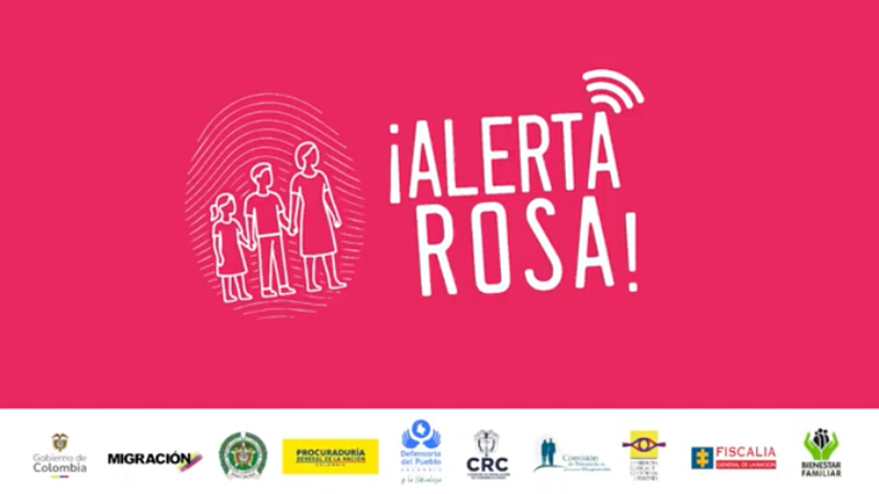 Colombia activa la Alerta Rosa para búsqueda inmediata