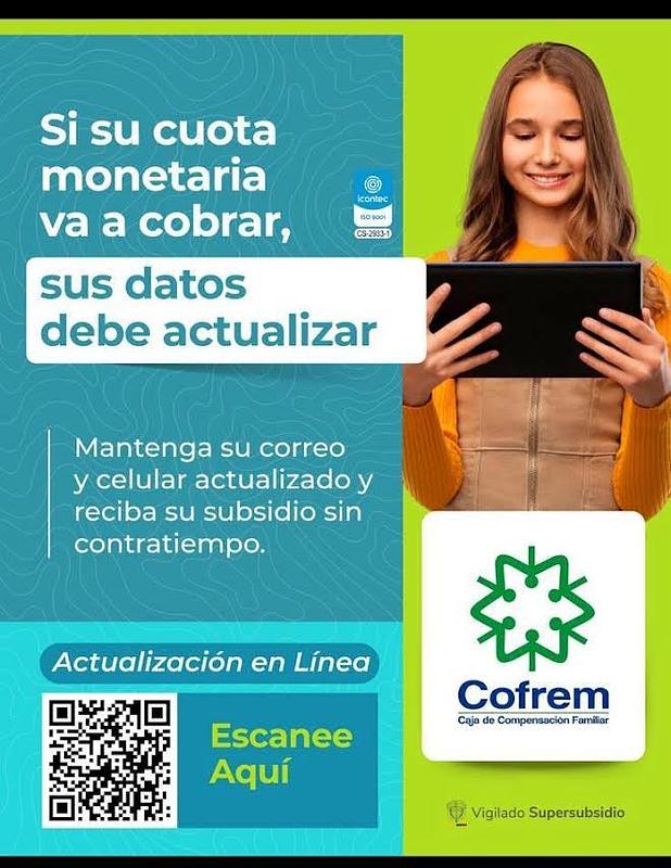 Titulares cuota monetaria COFREM deben actualizar datos