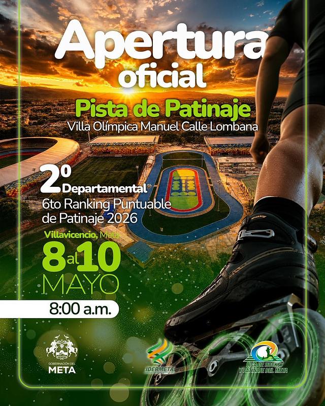 apertura a la nueva pista de patinaje del Meta