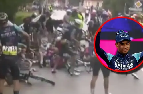 Impresionante caída masiva en Giro de Italia