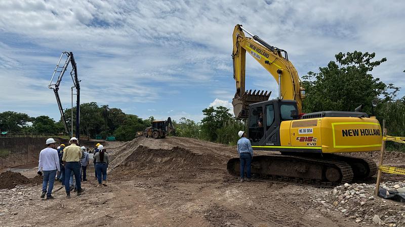 Meta avanza en obras para reducir erosión del río Ocoa