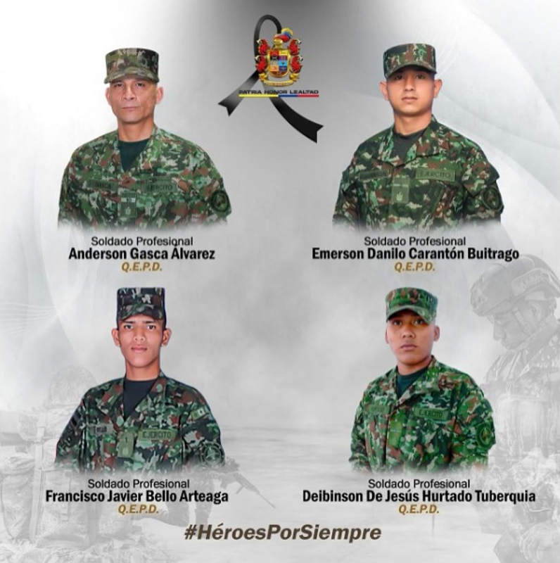 Gobierno condena ataque terrorista al ejército en Guaviare