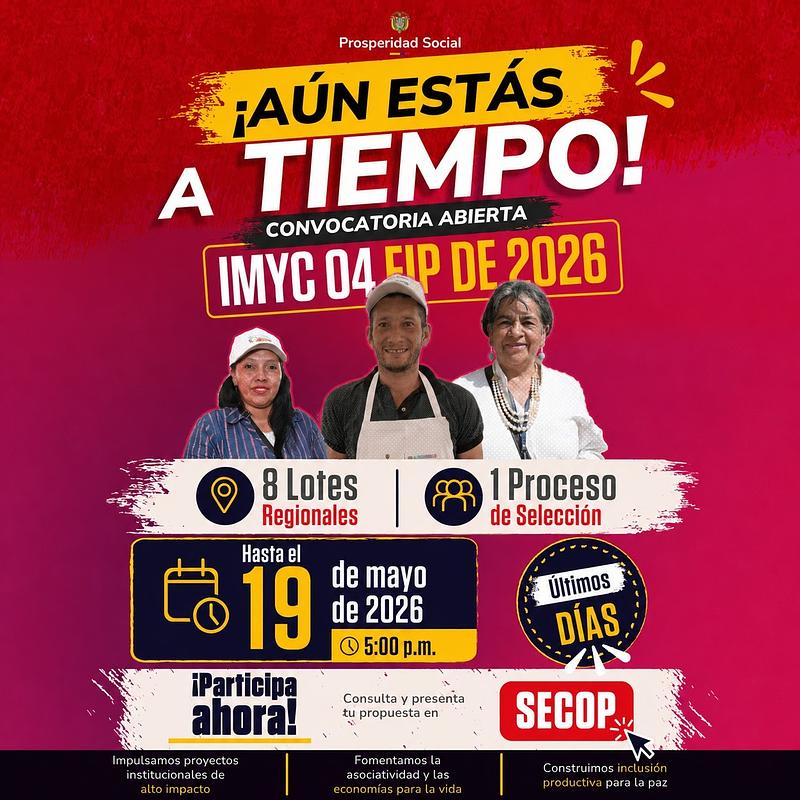 Prosperidad Social invierte 143.715 millones de pesos