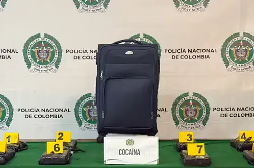 Cocaína con GPS incautada en El Dorado