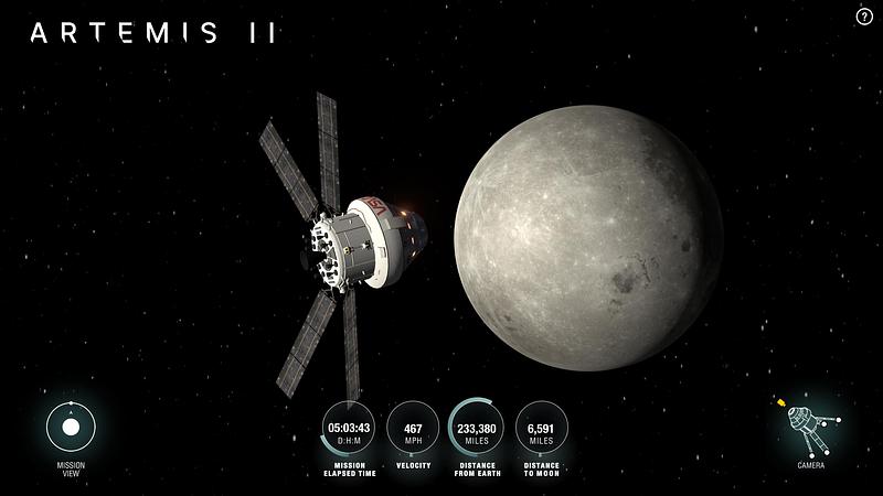 Artemis II inicia sobrevuelo de la cara oculta lunar