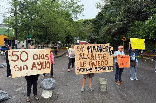 Comunidad bloquea sector cercano a colegio Abraham Lincoln