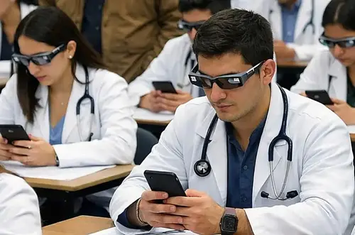 Médicos sancionados por usar gafas inteligentes en exámen
