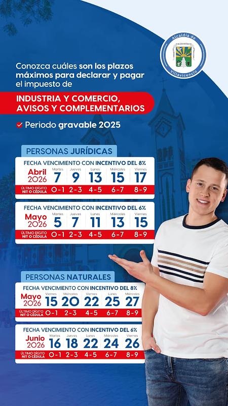 Junio último mes para pagar impuesto de Industria y Comercio