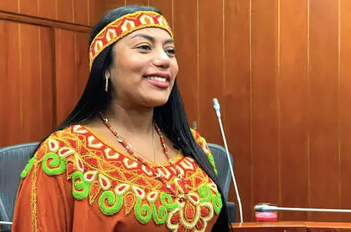Senadora Peralta fue detenida en medio de la indagatoria