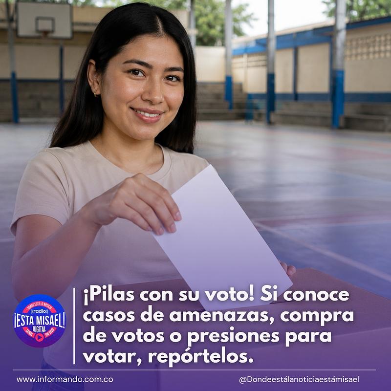 ¡Pilas con su voto!