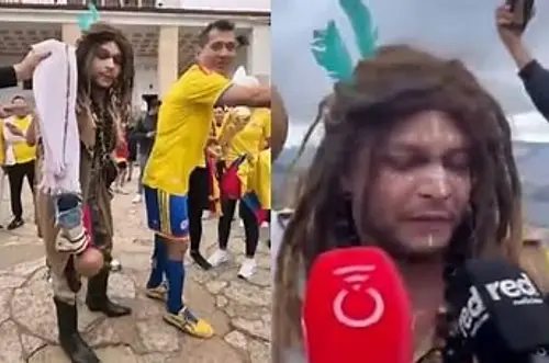 Bogotanos suben un cerro para pedir clasificar en el Mundial