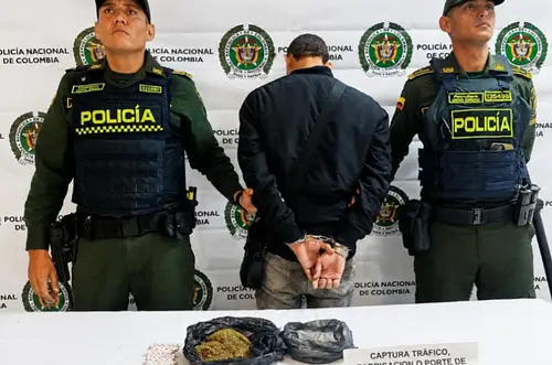 Capturan a presunto expendedor de droga en La Esperanza