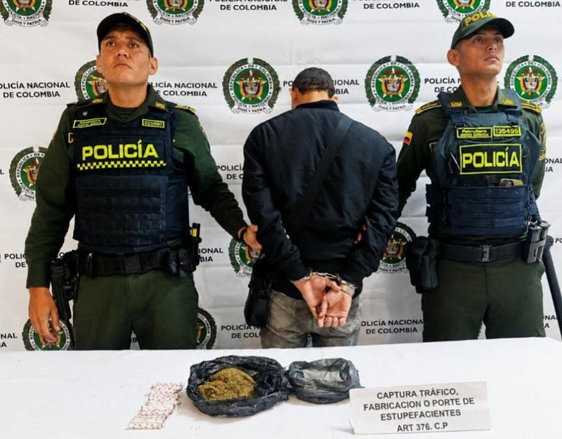 Capturan a presunto expendedor de droga en La Esperanza