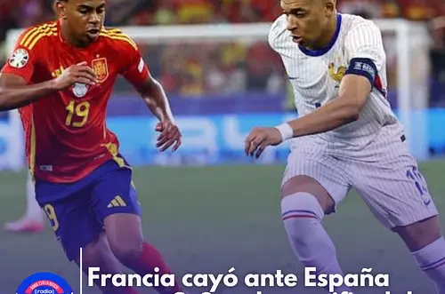 Francia cayó ante España con un 2-0 en la semifinal