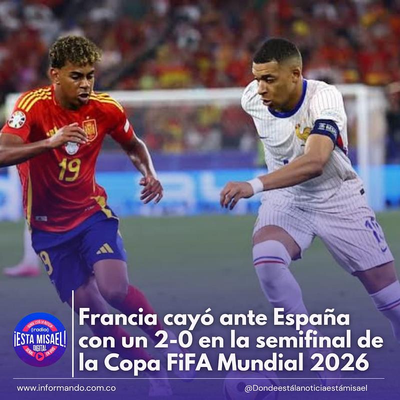 Francia cayó ante España con un 2-0 en la semifinal