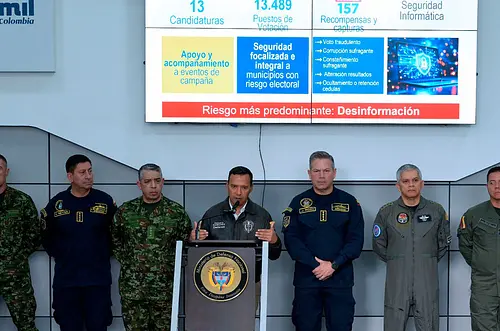 Fuerza Pública desplegará 400.000 efectivos para elecciones
