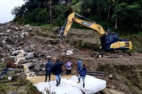 La Gobernación mantiene despliegue de maquinaria por lluvias
