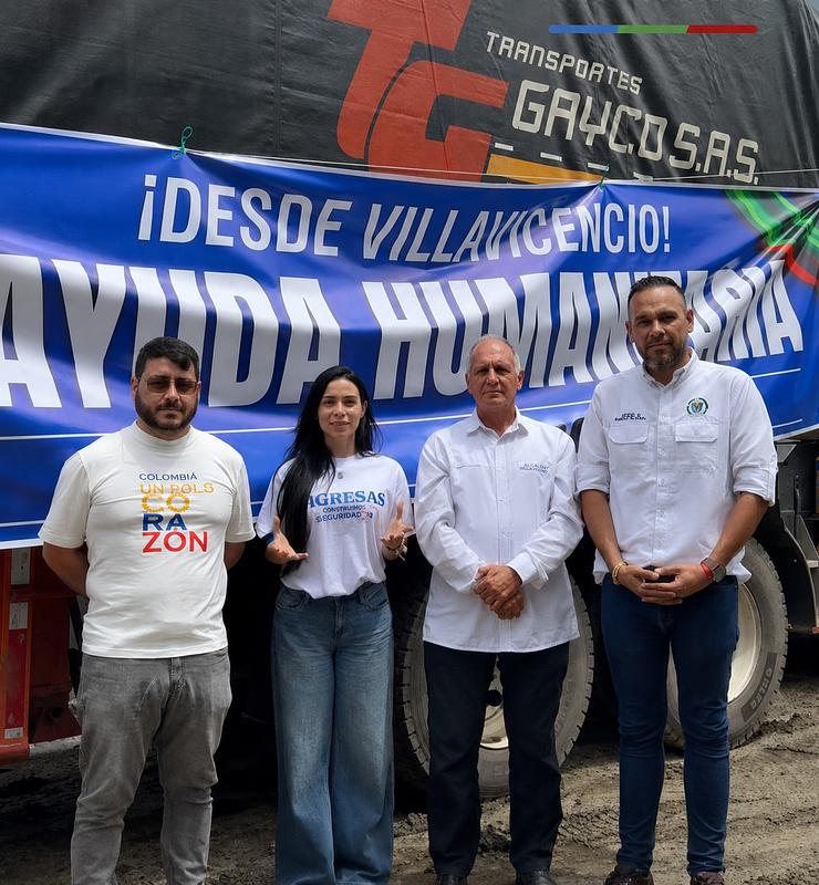 Villavicencio entregó 60 toneladas de ayudas humanitarias