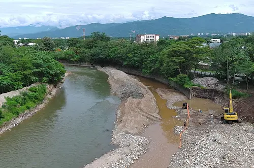 Inician obras para mitigar el riesgo del río Ocoa