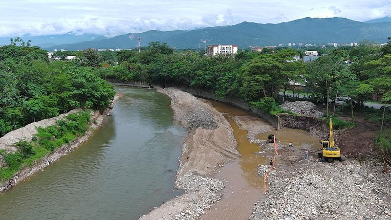 Inician obras para mitigar el riesgo del río Ocoa