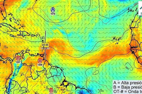 Onda tropical 55 traerá lluvias al país